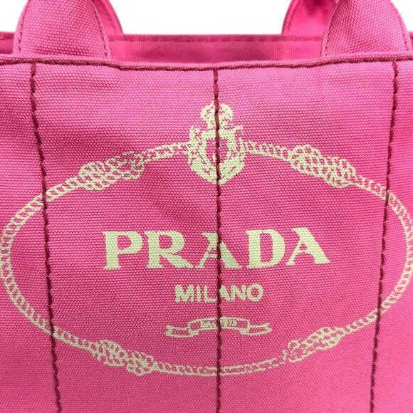 PRADA Pink Canvas Shoulder Bag - Picture 11 of 12